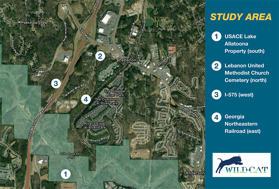 wildcat sixes study area map